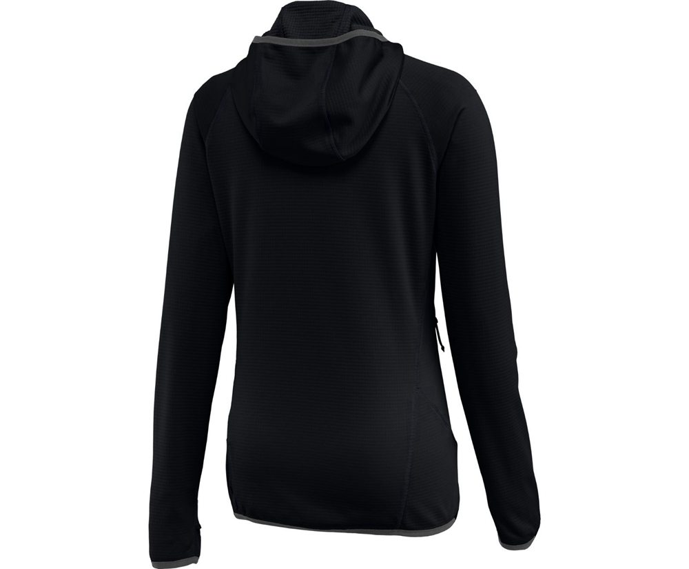 Merrell Jackets Black - Terrain Geotex Full Zip Hoodie - Womens 82OSHWBEP